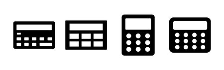 Calculator icon vector. math icon. finances signのイラスト素材