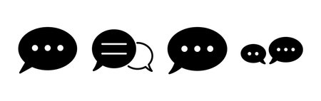 Chat icon vector. Chat Icon in trendy flat style isolated. Speech bubble symbol