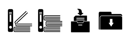 Archive icon vector. archive storage icon vector. folders icon.のイラスト素材