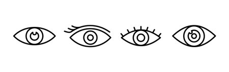 Eye icon. Look and Vision icon. Eye vector iconのイラスト素材