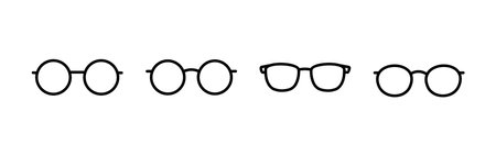 Glasses icon vector. eye glasses icon. sunglasses