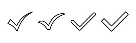 check icon vector. check mark icon. check list button icon.のイラスト素材