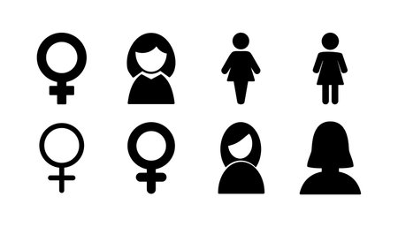 Female icon vector. toilet icon. restroom sign. genderのイラスト素材