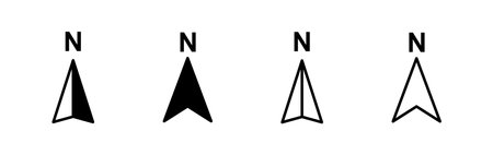 Compass icon vector. navigation iconのイラスト素材