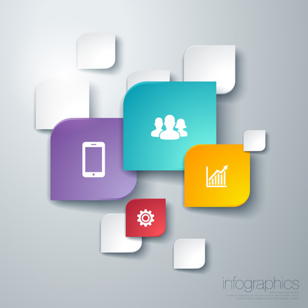 modern vector infographicのイラスト素材