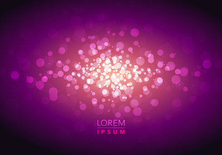 Vector illustration of abstract mystic glitter sparkle ray light bokeh background.のイラスト素材