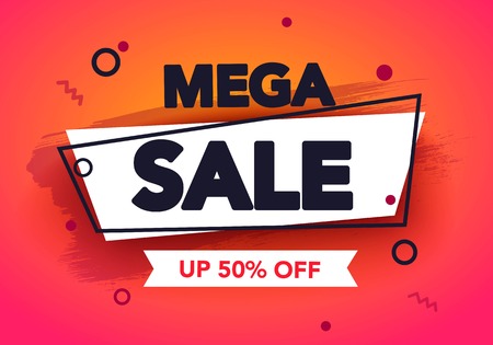 Cector illustration modern banner template design, Big sale special offer.のイラスト素材