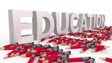 Education and pencilsの写真素材