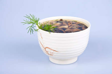 A traditional Japanese soup made of vegetables with dill
