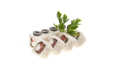 traditional Japanese rice rolls  beautiful の写真素材