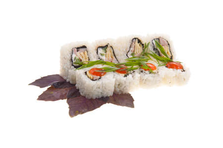 traditional Japanese rice rolls  beautiful の写真素材