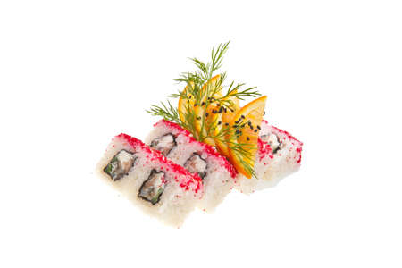 traditional Japanese rice rolls  beautiful の写真素材