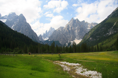 Fischleintal, Sesto Dolomitesの写真素材