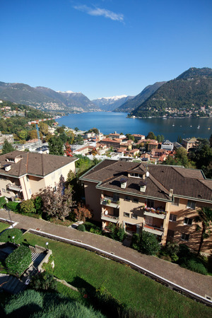 panorama of the city of Comoの写真素材