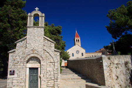 Dominican monastery in Bol, island of Bracの写真素材