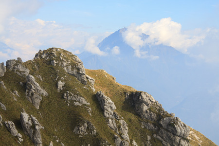 landscape from Grona mountainの写真素材