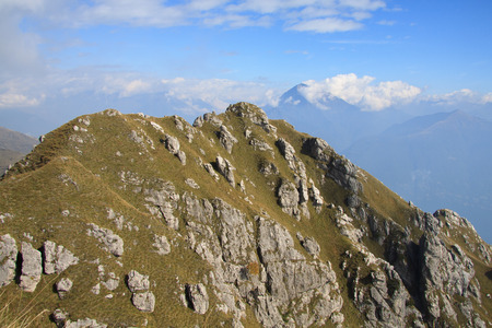 landscape from Grona mountainの写真素材
