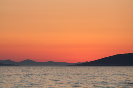 sunset on the Kornati islands - Croatiaの写真素材