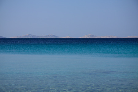 Kornati islands seen from Murter - Croatiaの写真素材