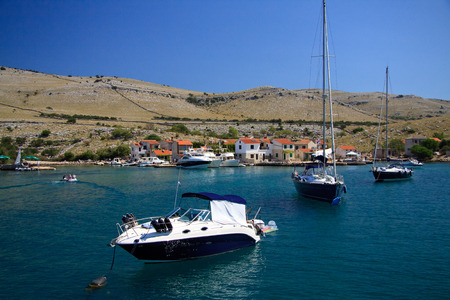 piccolo villaggio sulle isole Kornati - Croaziaの写真素材