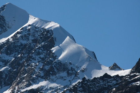 Biancograt to Piz Berninaの写真素材
