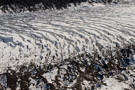Morteratsch glacier in the Engadineの写真素材