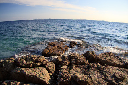 cliff in Murter   Croatiaの写真素材
