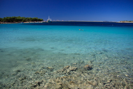 Podvrke beach in Murter - Croatiaの写真素材
