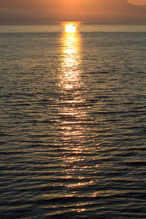 Sunrise in Supetar, island of Brac  Croatia の写真素材
