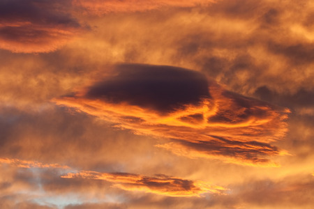sunset after the stormの写真素材