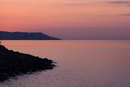 sunset in San Remoの写真素材