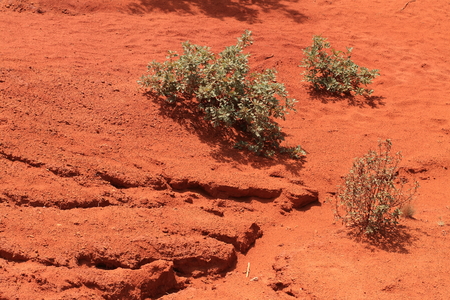 the red earth of Roussillon, in Provenceの写真素材