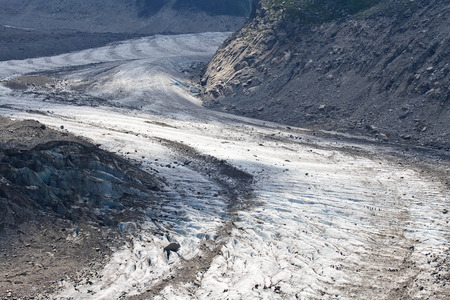 The Mer de Glace Sea of Ice glacierの写真素材