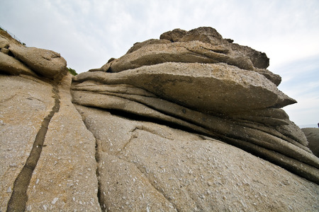 rocks in Sant Andrea - Island of Elbaの写真素材