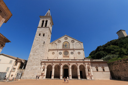 Cathedral of Santa Maria Assunta - Spoletoの写真素材