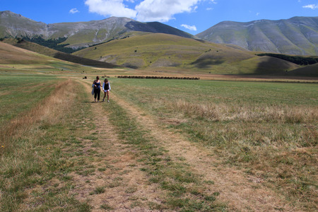 plain of Castelluccio di Norcia - Monti Sibilliniのeditorial素材
