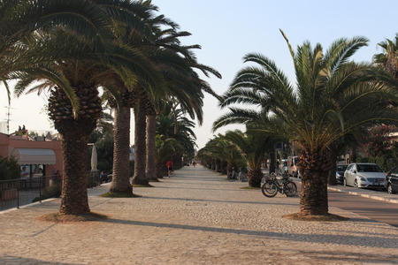 promenade of San Benedetto del Trontoのeditorial素材