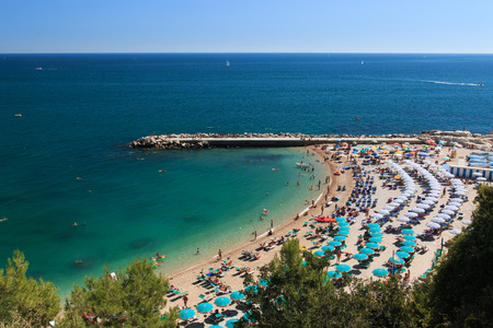 Beach Sirolo - Conero Rivieraのeditorial素材