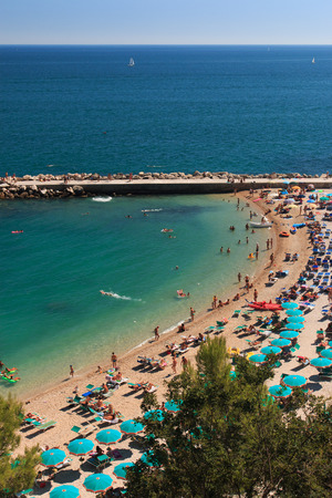 Beach Sirolo - Conero Rivieraのeditorial素材