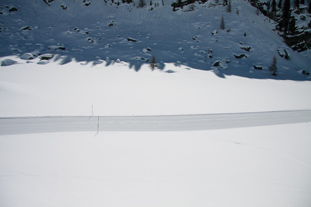 ski slope (Monte Rosa)の写真素材
