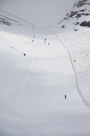 ski slope (Monte Rosa)の写真素材