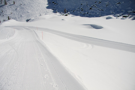 ski slope (Monte Rosa)の写真素材