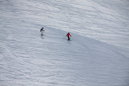 ski slope (Monte Rosa)の写真素材