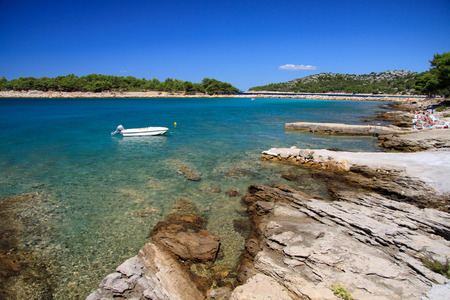 Podvrske beach in Murter - Croatiaのeditorial素材