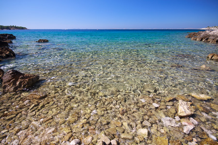 Podvrske beach in Murter - Croatiaの写真素材