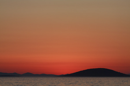 sunset on the Kornati islands - Croatiaの写真素材