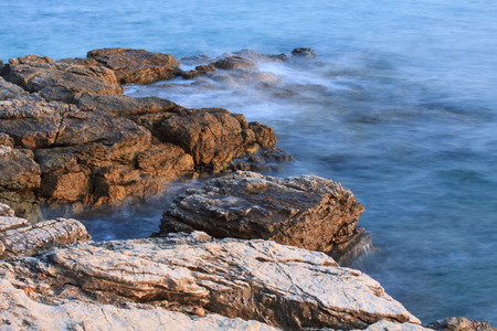 cliff in Murter - Croatiaの写真素材