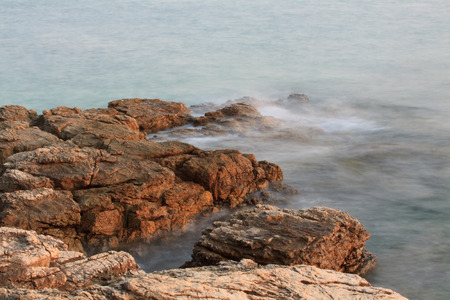 cliff in Murter - Croatiaの写真素材