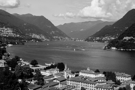 panorama of the city of Comoの写真素材