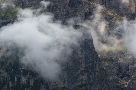 Sciliar in the cloudsの写真素材